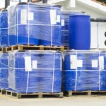 Chemical drums and polymer raw materials cargo in port storage under Shamsi Group custom brokerage